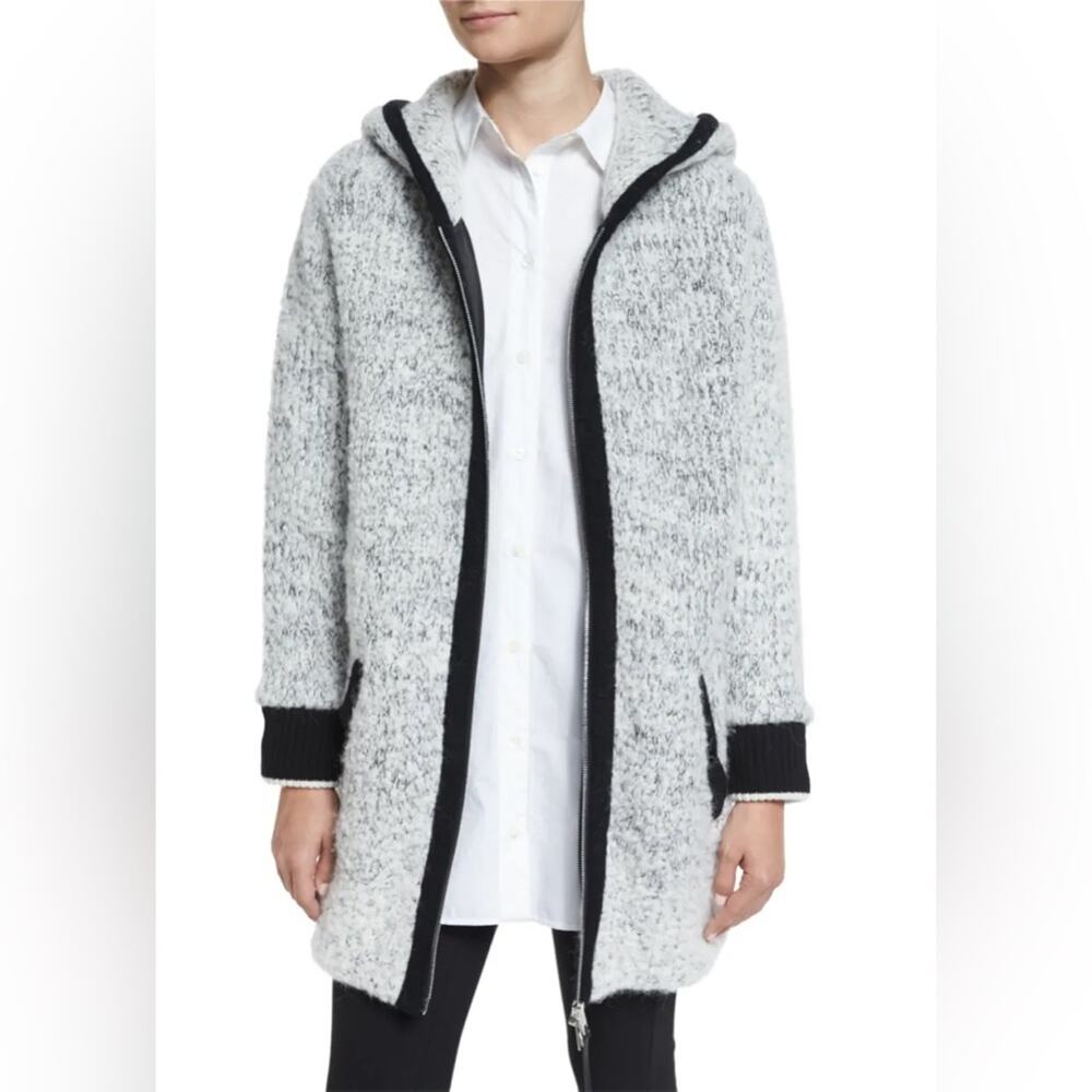 Rag & Bone Adele‎ Hooded Ribbed Sweater Coat